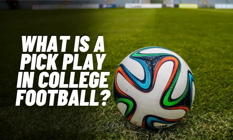 What is a Pick Play in College Football?